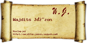 Wajdits Jázon névjegykártya